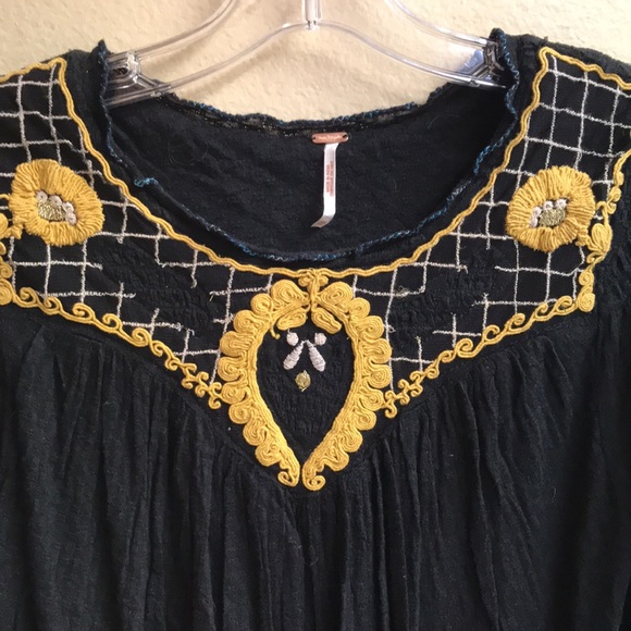 Free People Begonia Embroidered Top - Picture 3 of 9